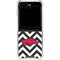 University of Arkansas-Fayetteville Chevron Print Galaxy Z Flip6 Clear Case